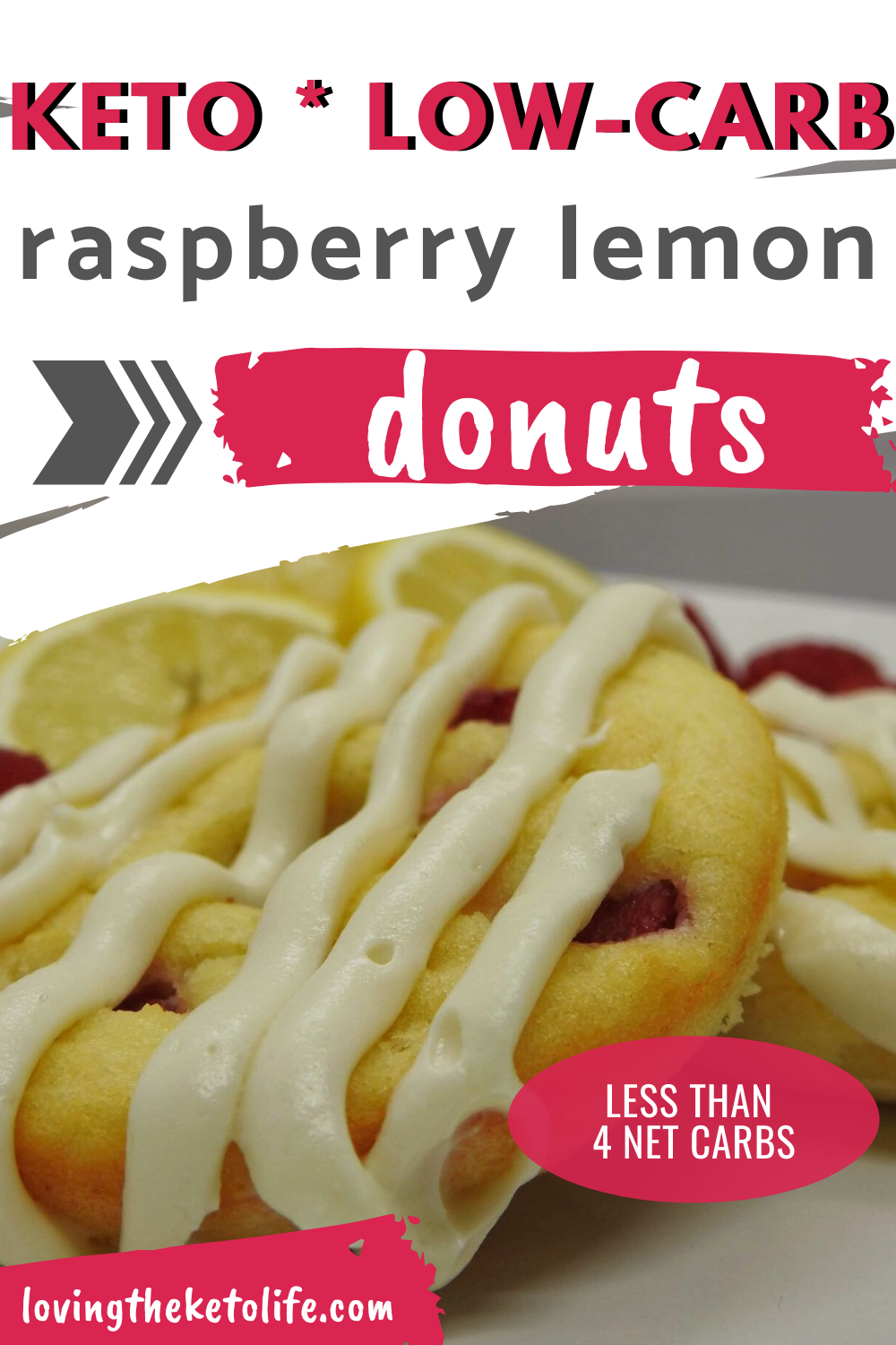 Glazed Raspberry Lemon Donuts
